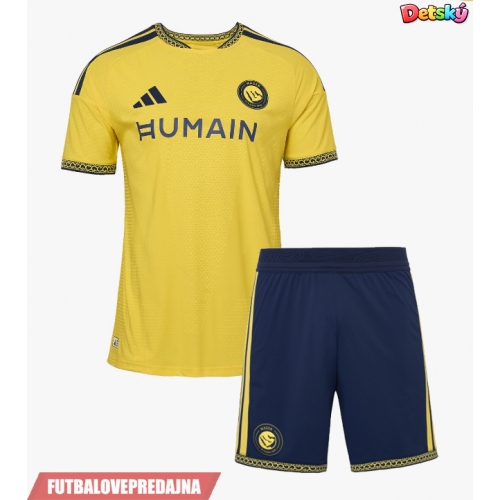 Lacne Dětský Futbalové dres Al-Nassr Cristiano Ronaldo #7 2026-27 Krátky Rukáv - Domáci (+ trenírky)
